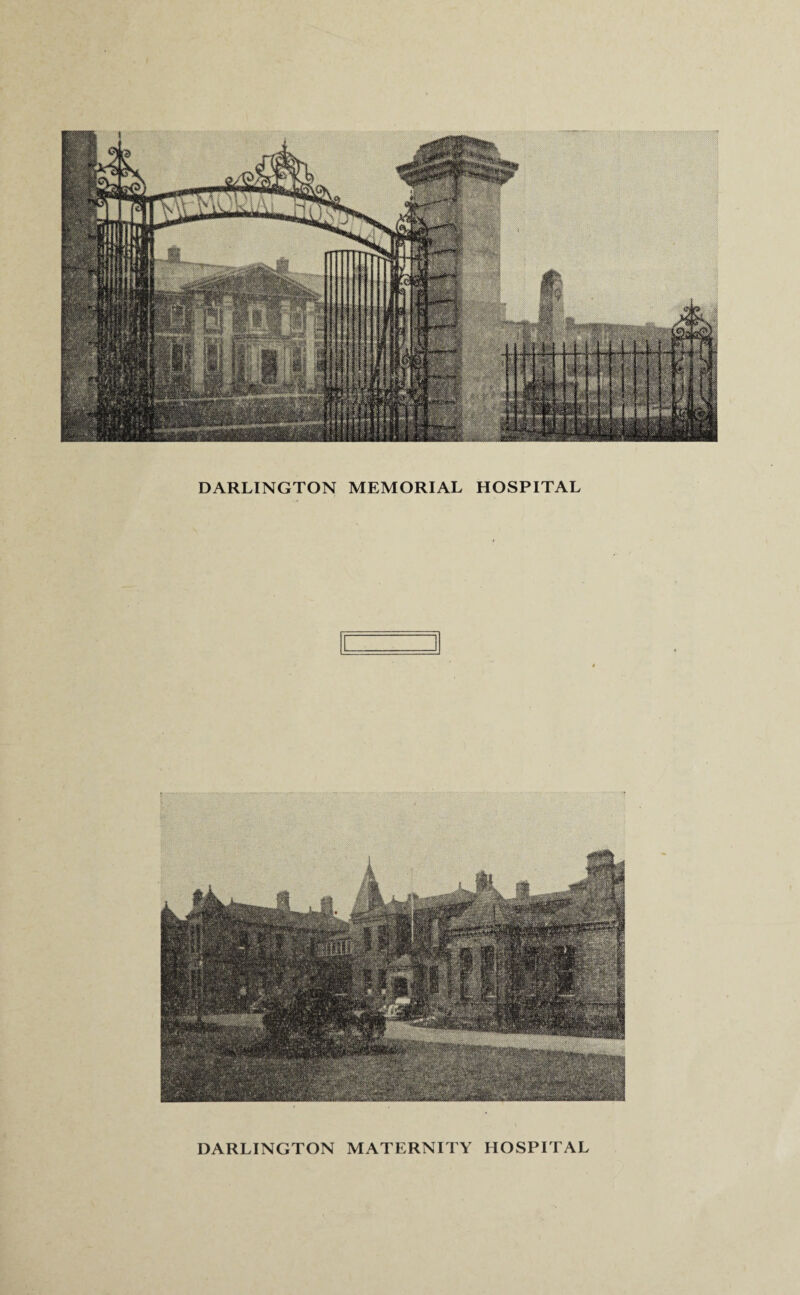 DARLINGTON MEMORIAL HOSPITAL DARLINGTON MATERNITY HOSPITAL