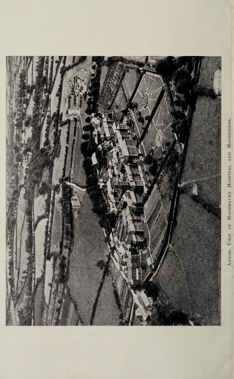 Aerial View or Moorhaven Hospital and Moorfields.