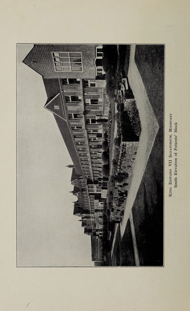 King Edward VII Sanatorium, Midhurst South Elevation of Patients’ Block