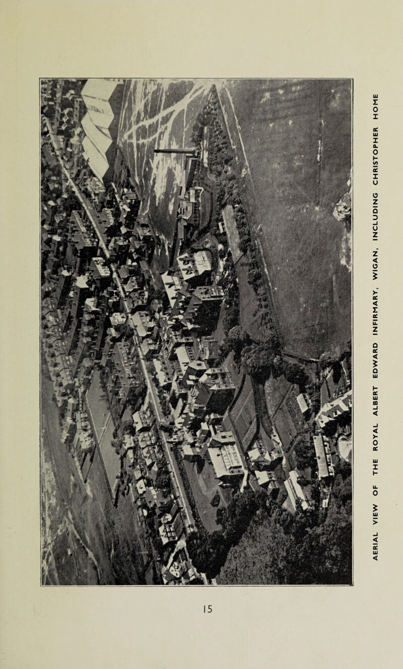 AERIAL VIEW OF THE ROYAL ALBERT EDWARD INFIRMARY, WIGAN, INCLUDING CHRISTOPHER HOME