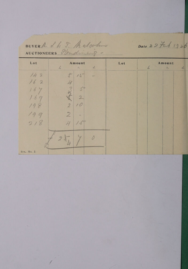            Lot Amount Lot Amount L S ad. | 4 ih a. : - | | ? J | | J é | r | | >» | | 2. | | | PO er Fi | Sun | | ' | | | ) | Sty. Mu. 3 |     