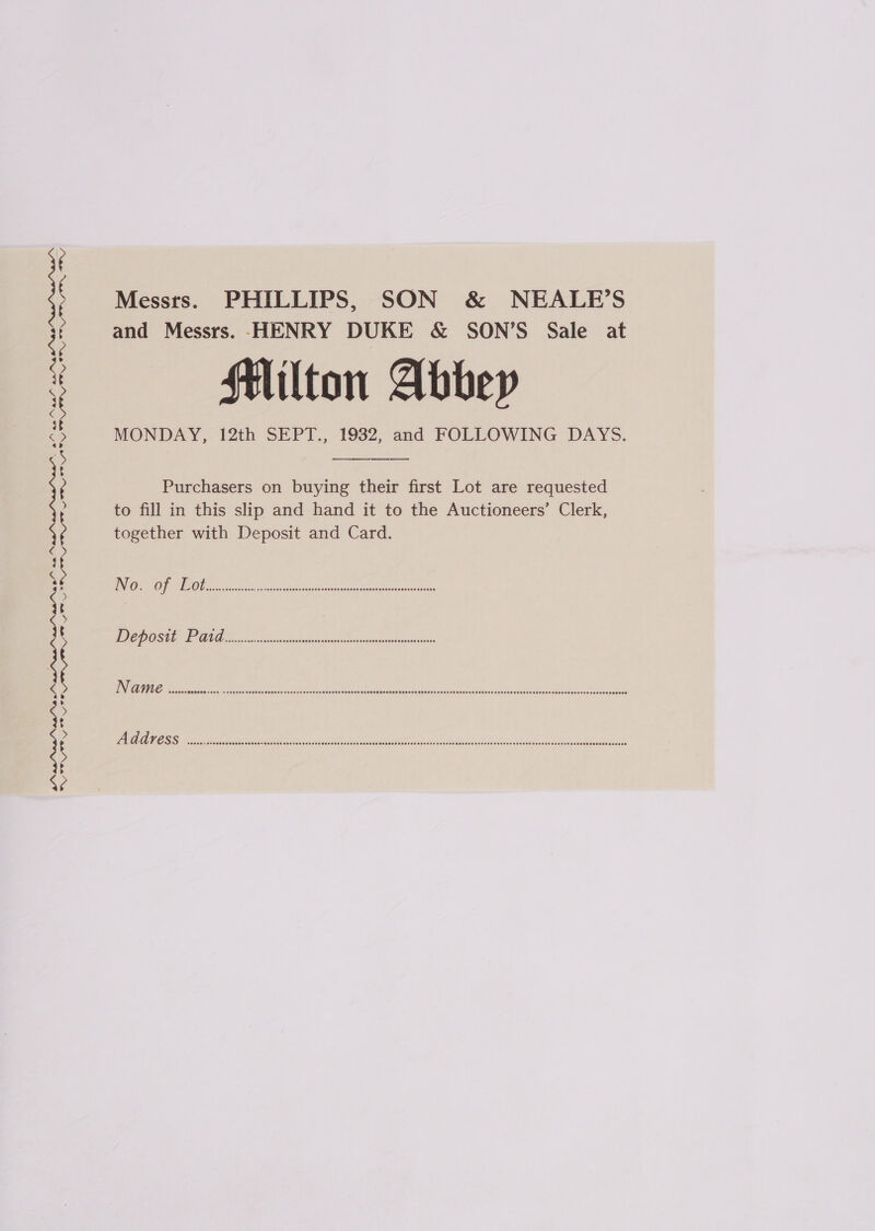 Messts. PHILLIPS, SON &amp; NEALE’S and Messrs. HENRY DUKE &amp; SON’S Sale at Hilton Abbey 900001 099008000008 90000 m 090900 20E 790000098 009080 048908 289008 BE EOO OIE FOSOOFNHS FOO OER OOSOSD OEE O SD OESESH ETHODS OSS OEO9FS ESSER 999089000000