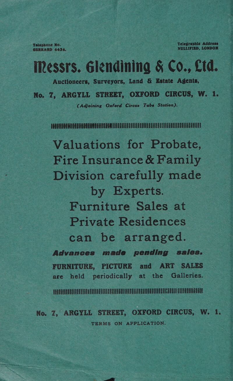 ; Telephone No. ee ee a as et ee : ‘Telegraphic ‘Addres GERRARD 4496 i ra NULLIFIED, LONDON Land eke epee: - ae passer ‘ 