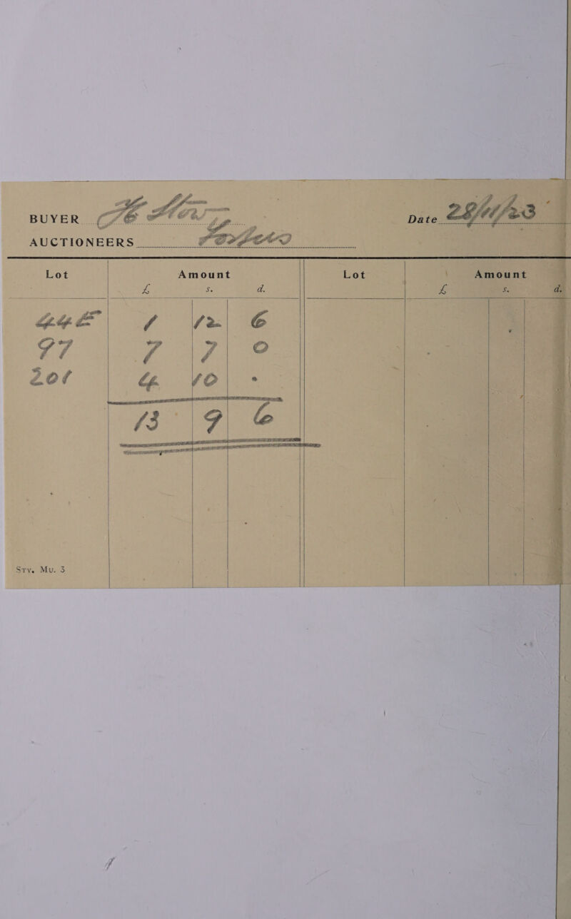 BUYER. seceenecssnensserencnssccacssrncccnssresevonenansveceuacevsbvensesescauccaccancccececueseccseccegensecssearsarsneernsrannsessee AUCTIONEERS a  i Sev. Mv. 3 