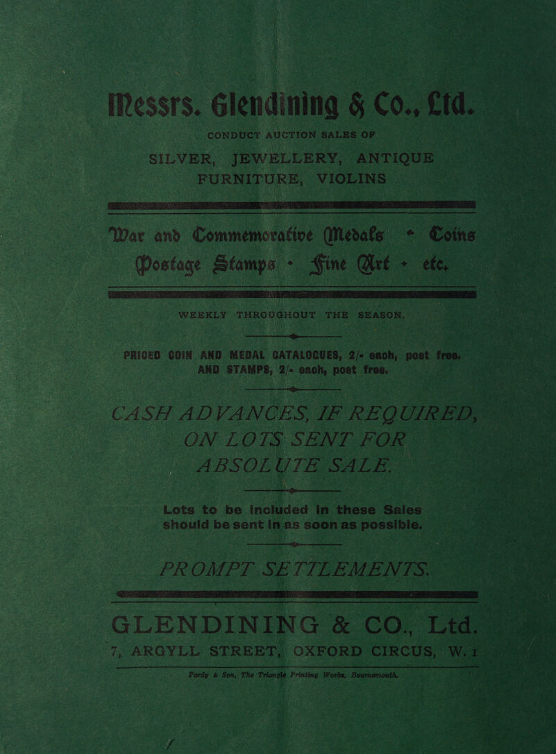 ‘ PRICED COIN AND MEDAL GATALOGUES, 2/= eaoh, post _ AND STAMPS, i ine: post free. eS 