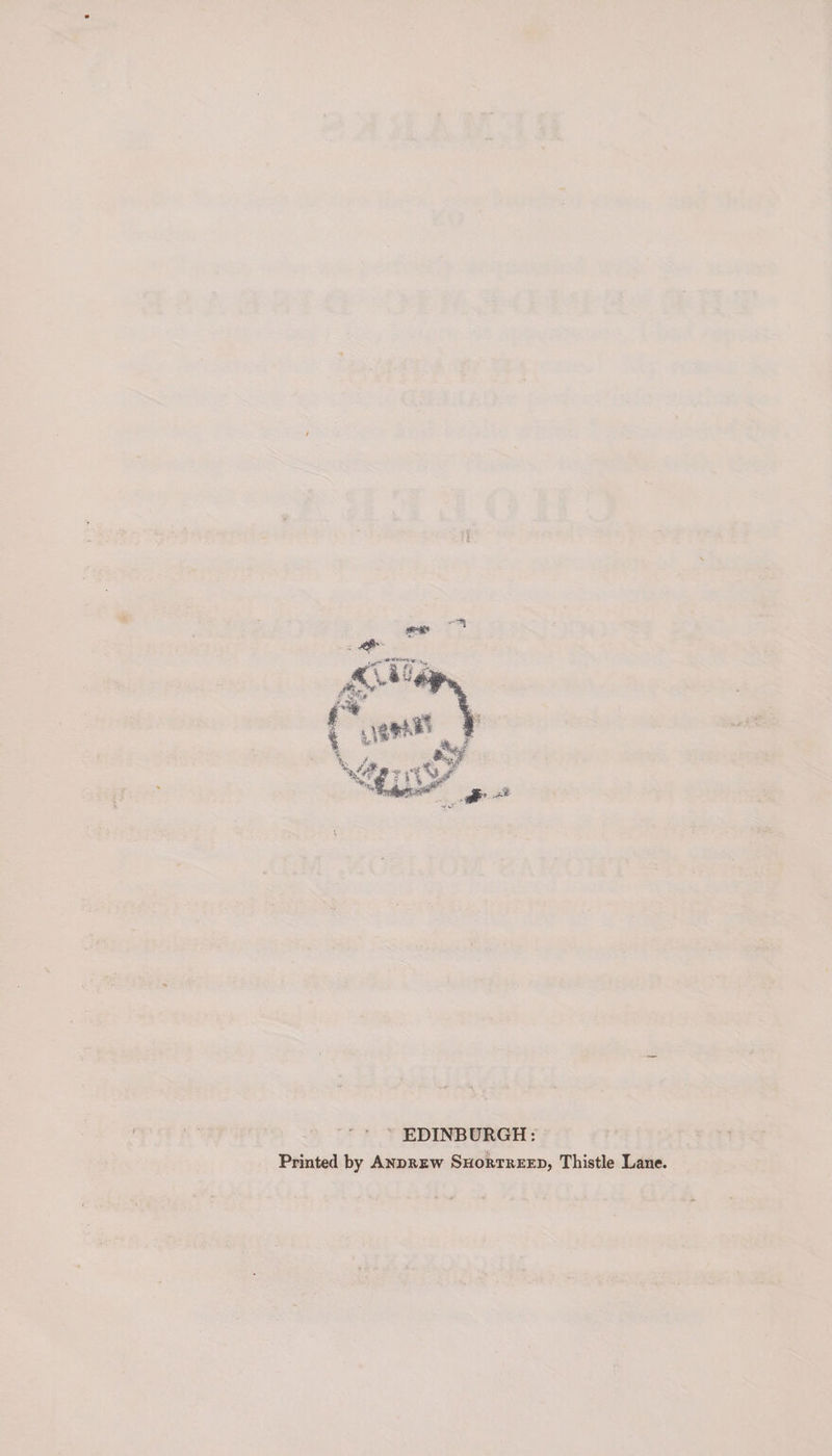 4? EDINBURGH: Printed by Andrew Shortreed, Thistle Lane.