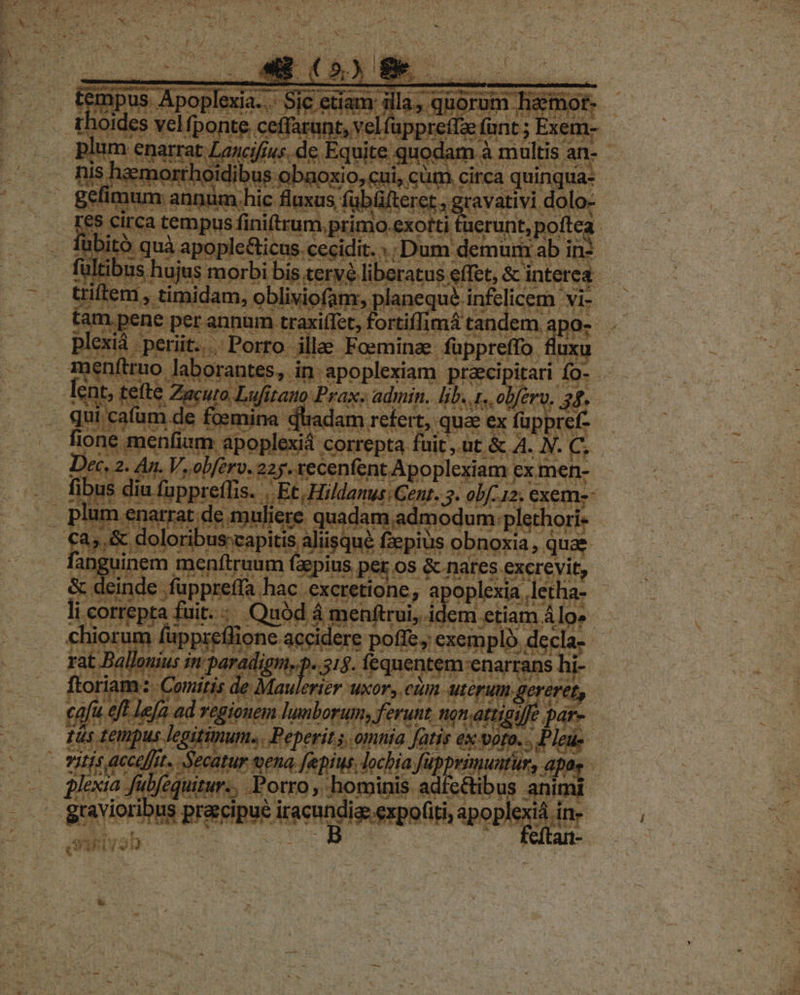 De jin apoplexiam. praeci, iii do uto Prax. admin. peret qure d rs Tu - rd cs excrevit, Sd à menftrui.i op levier. Nun MT (d nat ^ atem Y. homi