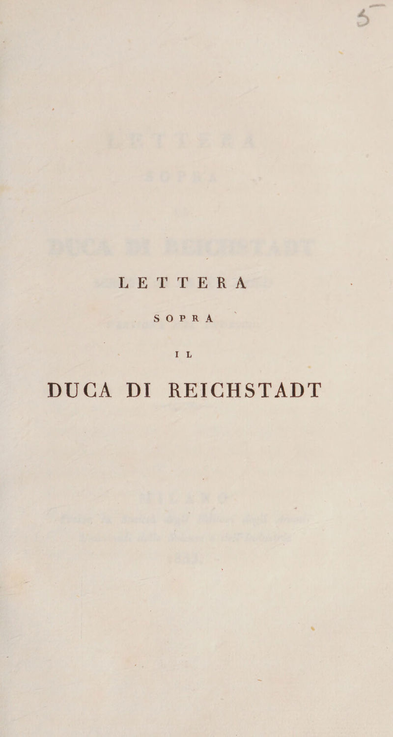 SOPRA I L DUCA DI REICHSTADT