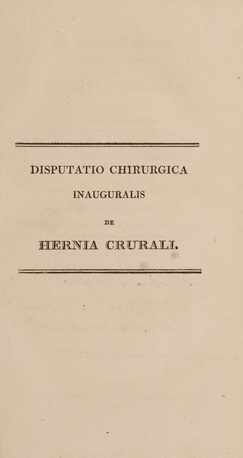 DISPUTATIO CHIRURGICA INAUGURA LIS DE / HERMA CRITRAXX