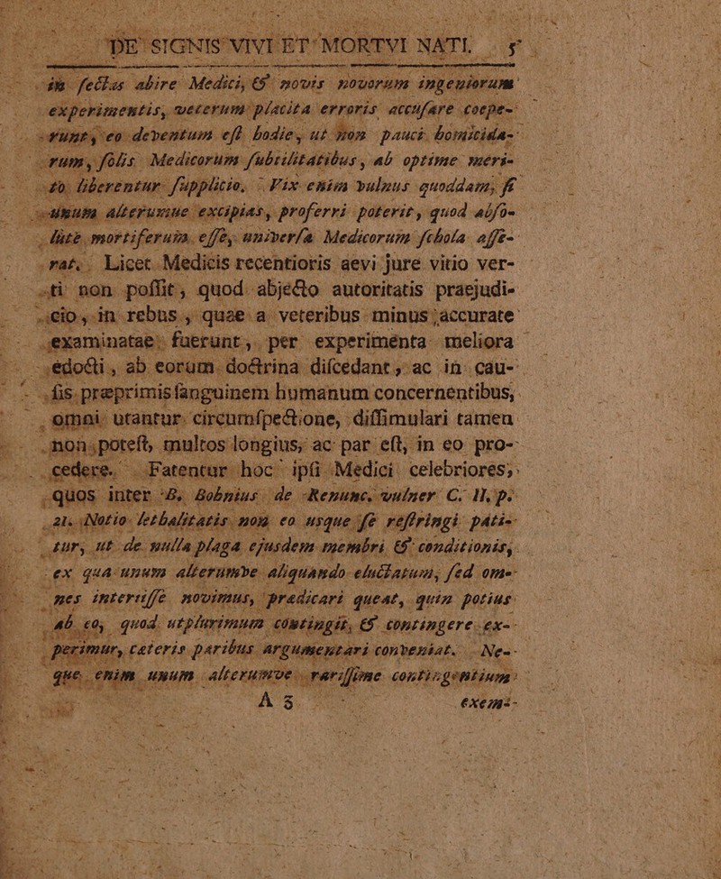 id ] HE erae Medici t £s ? novis pom n Am | pof fit. 5 ; quod. ulgatto: autoritatis- prásjudi- A E ..Omni utantur. circurnfpe&amp;ione, diffimulari. tamen V E multos longius; ac par eft, in eo pro-- id il ede ten ead dpi diei celebriores; Mem ii u p eoa unque, V reffrir nm de iniri ejusdeyn. membri G^ cona | ze ai Elec. topi Hr. ie eminere. .ex-- tateris. jac argum i id conveniat. ..Ne-- M »y2 i3 P A aad )* Yid rt. x E 63 4 PM ji ? EFKUAES eo deventum. ei adie, ut nen m pauci. bomitida-- pus 3 or mm, Jféns Medicorum , fubiilitatibus , 4b optipte meris 00 E dud o. EDU r- fupplicio, - ü DFix eB vulpts. quoddam; K : ue - oen Pes ! Alteruriue eXGpiAs, proferri: goterit quod abfo-