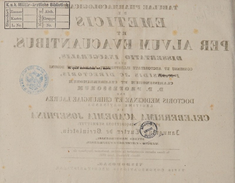 Standort K. u. k. Miiiiar-^rztiif Zimmer I tif- u ] Cj { •1 e:5 i \J j“_ Abth. Kasten Gruppe L. Nr. * Nr. 3 (1 Vi k_ 'i*'' -m *- i v •.-« r. ■ *•- jd rsr €A 1 v ; ^ i;\ ' » y . V.| • •- $%,—&. JA m r.y ii. fc». t k .... - ^ T '«6 r;' ?5s A iv n w? . JkL /v! (t. \ <■. ✓f. *«/•-? f 's V;- . „ •,# » T.*' •f. . i:. '• • *4a »•»*• * Vvt.; »•••;•••• J.& «3» • • •■• • •'* ••i*' a 7 f y\ & a #r r i -* V L» \ J Jr V w b.. ■ i : I,- v •. < V: V'V.V., ' ■ r, 1 - > v«v> '«* _ v .. JL Si quid movendum est^ move. I. ^ . Hippocrates. ’* V; jr:: •? v-l . rvt 4*4 rsvr IVh'‘(W| ••; s> G ■ i * $ / ,«T i ry < ;r - r- r. a ,< k r * - - • ■ ‘H’ G: X i ;;.. i* O /f 1 iiliia Tti a*A?ID '30(1 ;,i' ■■■' u ■’ * ' '■ V V 1 fi fT| «f ® Ti-v «t »r l i; 1l 1A| i.v Jl Avi W ■' ; H ; OH | | | fr ! <» 8i / V •• r' *f q f *f *r V juxrtr; t •• • • S»!'. 1 - v/. $ b■■ *J jj*e^ 1 ' c- * 1 *. . ' 1 <« i i ( 'T 5 ♦ ^ j 4 w •«f: ’' • '■( >.:■}>/.)^>1 i\ !' ••- T' ;•:• * •*• w. i r' ; f '■ ^ ». /. r rt r i '* t- N