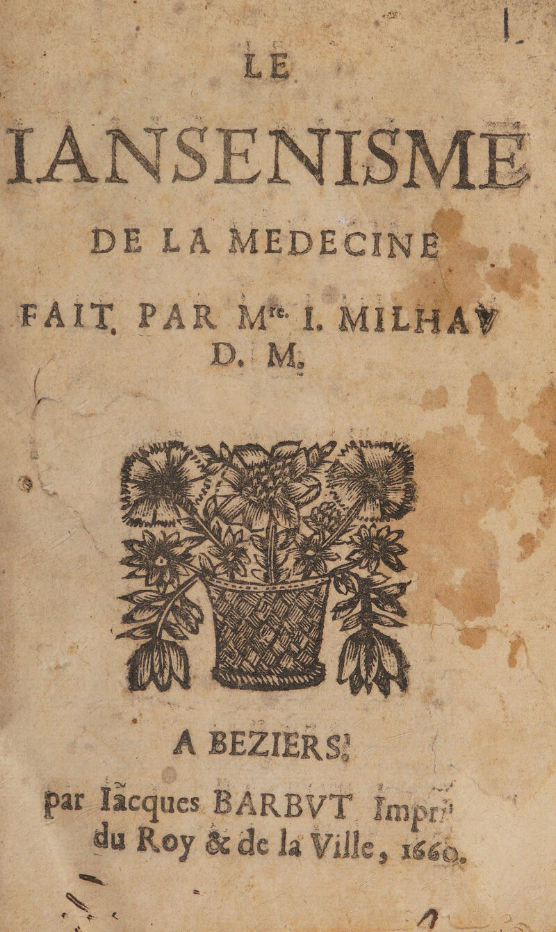 « LE DE i FAIT, FAR M^L MI LH AV / D, M, A BEZIERS!  qucs BÀRBVT . Roy k de la FiJJs j ?