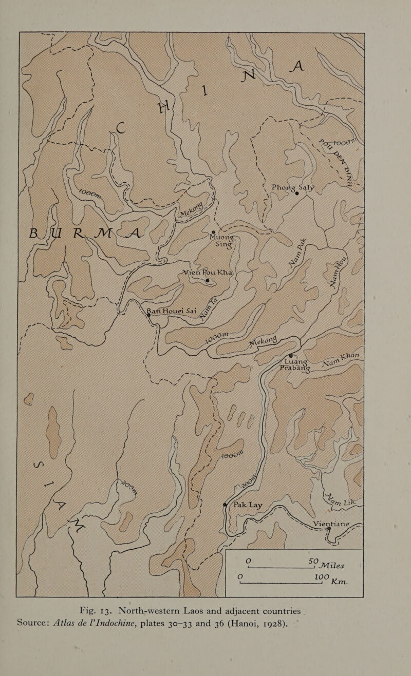 Males  Fig. 13. North-western Laos and adjacent countries