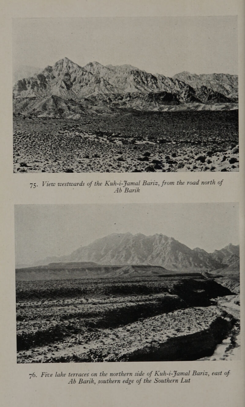  75. View westwards of the Kuh-i-famal Bariz, from the road north of Ab Barik 