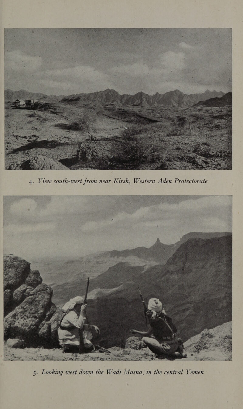  4. View south-west from near Kirsh, Western Aden Protectorate 