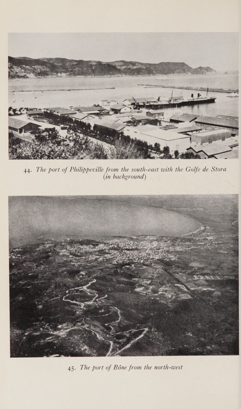   44. The port of Philippeville from the south-east with the Golfe (in background) 