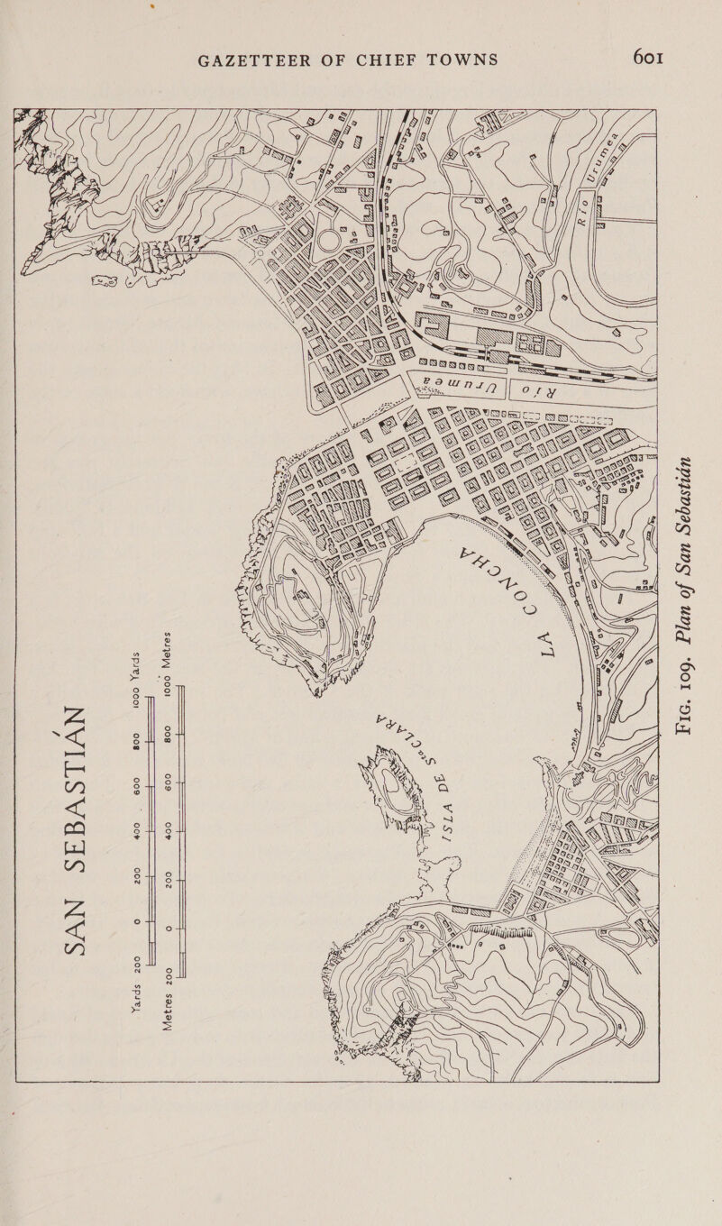     SEBASTIAN SAN 600 B00 tooo Yards 400 | Yards 200 GAZETTEER OF CHIEF TOWNS 601         Ar ae Wel SSW /O i Ve R WA \ . SS KS Wem &amp;S \ ‘ SQW \Y Ss oNN * (ON 2 ee us SS GG $ ie Ne a ie KC / SS SSS c. — —  pe\es ihe VELL 200 400 600 800 ° Metres 200 