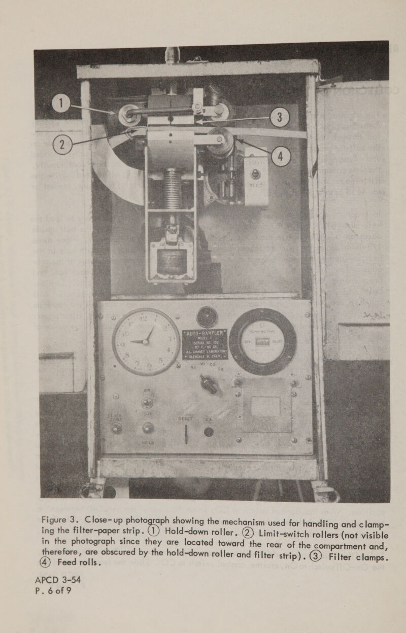  ndling and clamp- Limit-switch rollers (not visible e rear of the compartment and, APCD 3-54