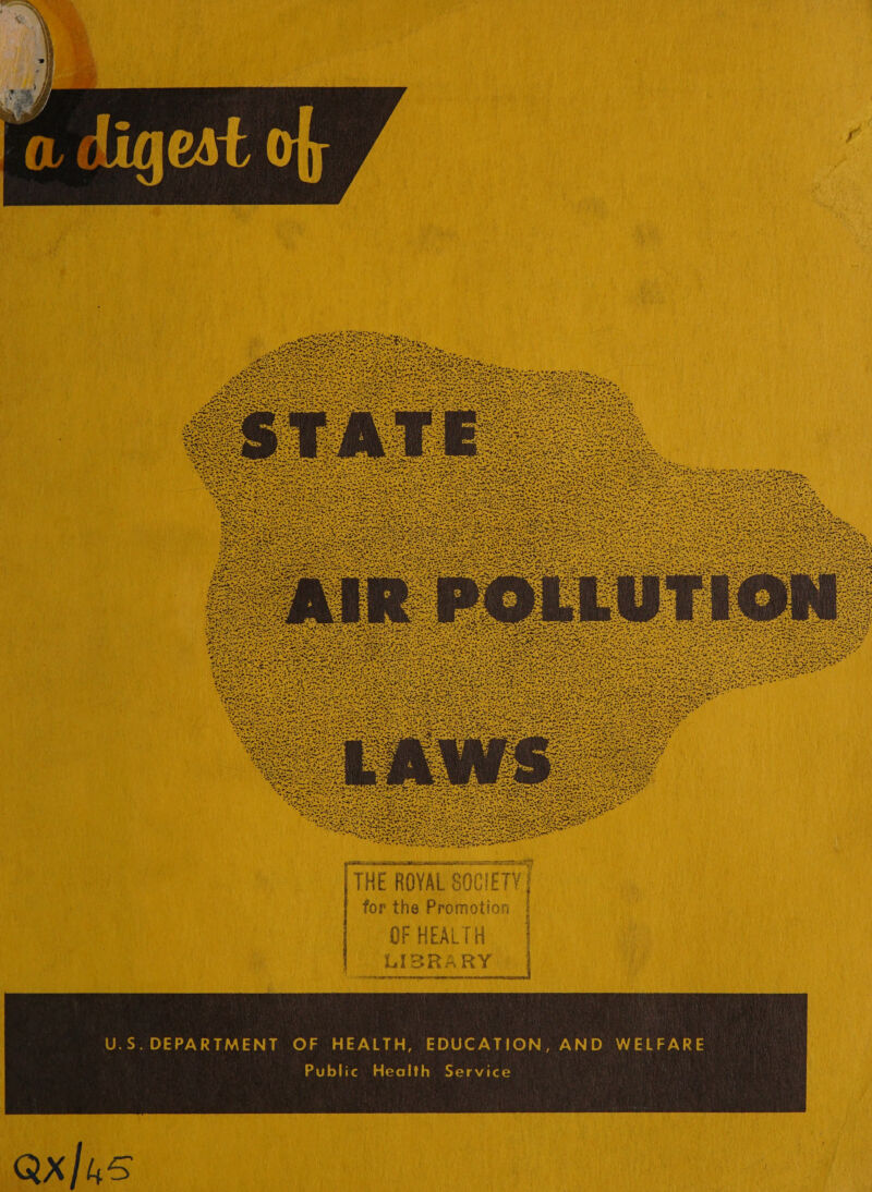   GPR eas tern nat Rae antl onetacie kT |THE ROYAL SOC! for the Promotion     LISKARY ENE AI TS Rar NIN MY ele te FiO NETH ee ee es U.S. DEPARTMENT OF HEALTH, EDUCATION, AND WELFARE Public Health Service 