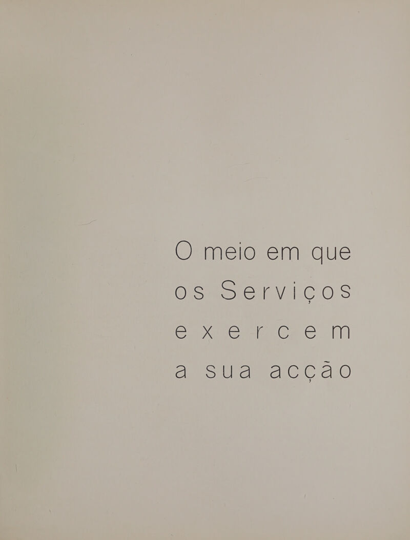 O meio em que ps DeEnvicos exercem RSA cc ao