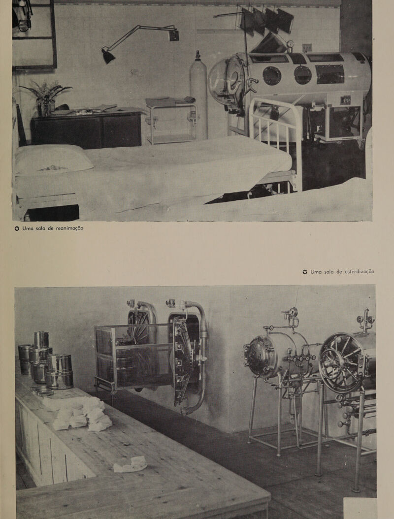 & Uma sala de reanimação & Uma sala de esterilização