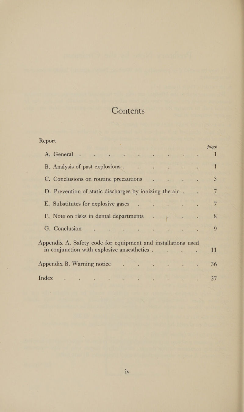 Contents Oe oe Be Oi General page