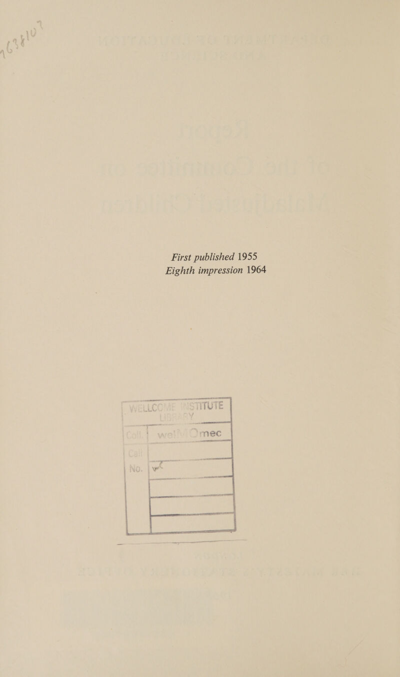 First published 1955 Eighth impression 1964 