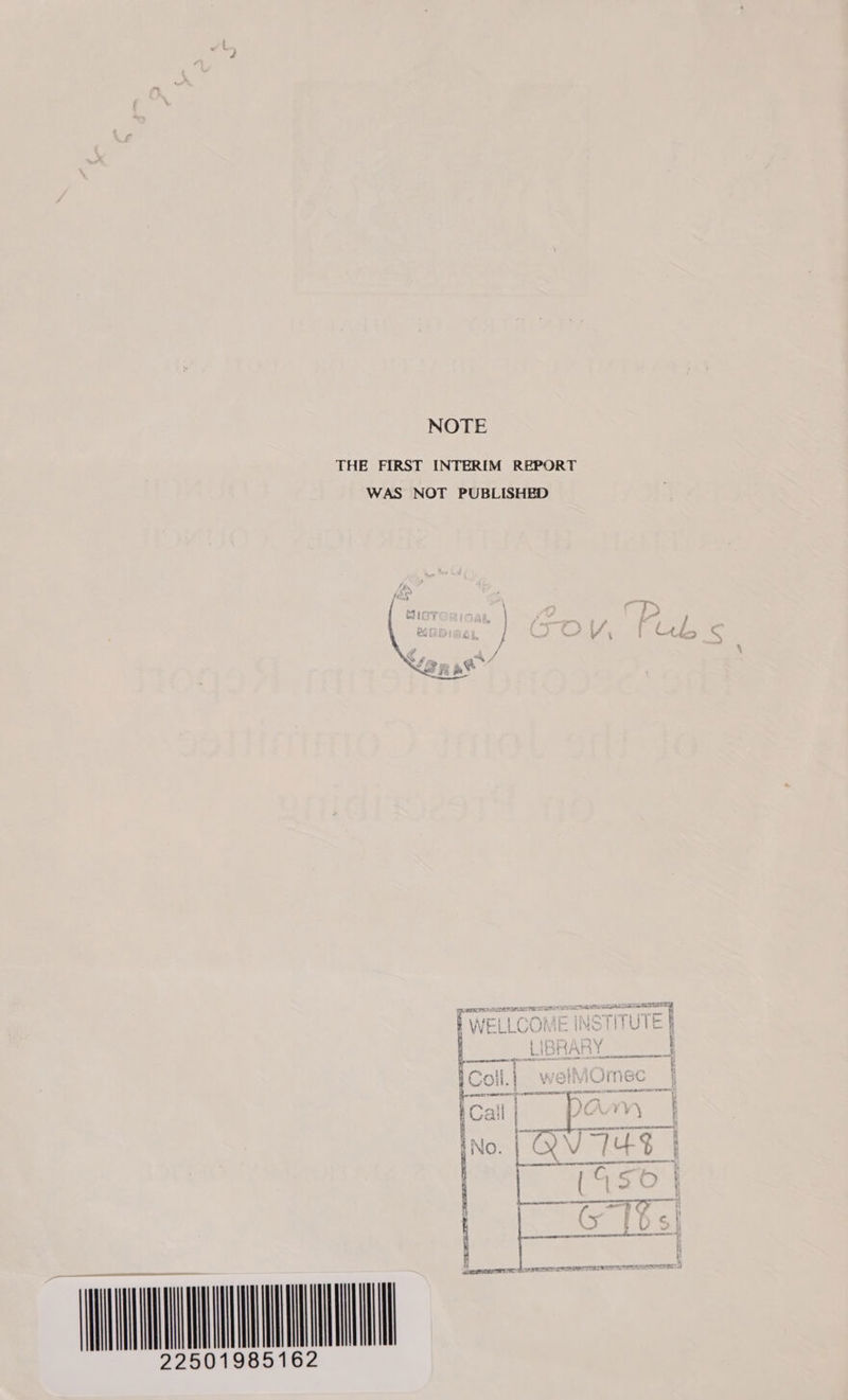 NOTE THE FIRST INTERIM REPORT WAS NOT PUBLISHED ToT aa “ Fa Bua a ant a LP be he S V ¥ L Ww § i u ae ee > 5 (i r tf 5 i ; } hen Orie VV¥e& 4} ee wore namerern ets ws Tt. i ; fi Wahi / “ } 7 Oy So. ‘ \ ht ee NACE TE OT YY eT 8 eee DTT ~ wu