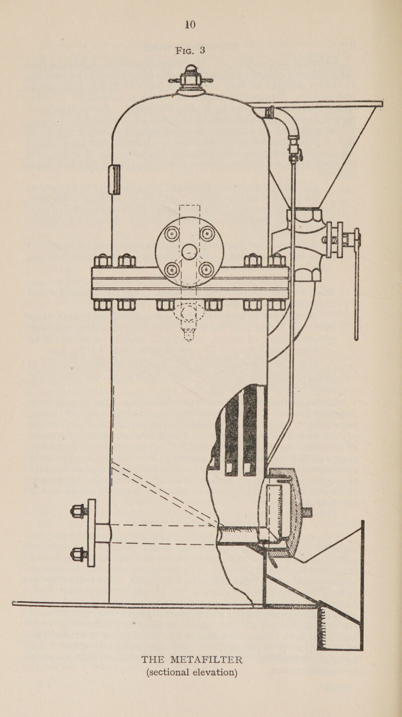 a  THE METAPILTER (sectional elevation)