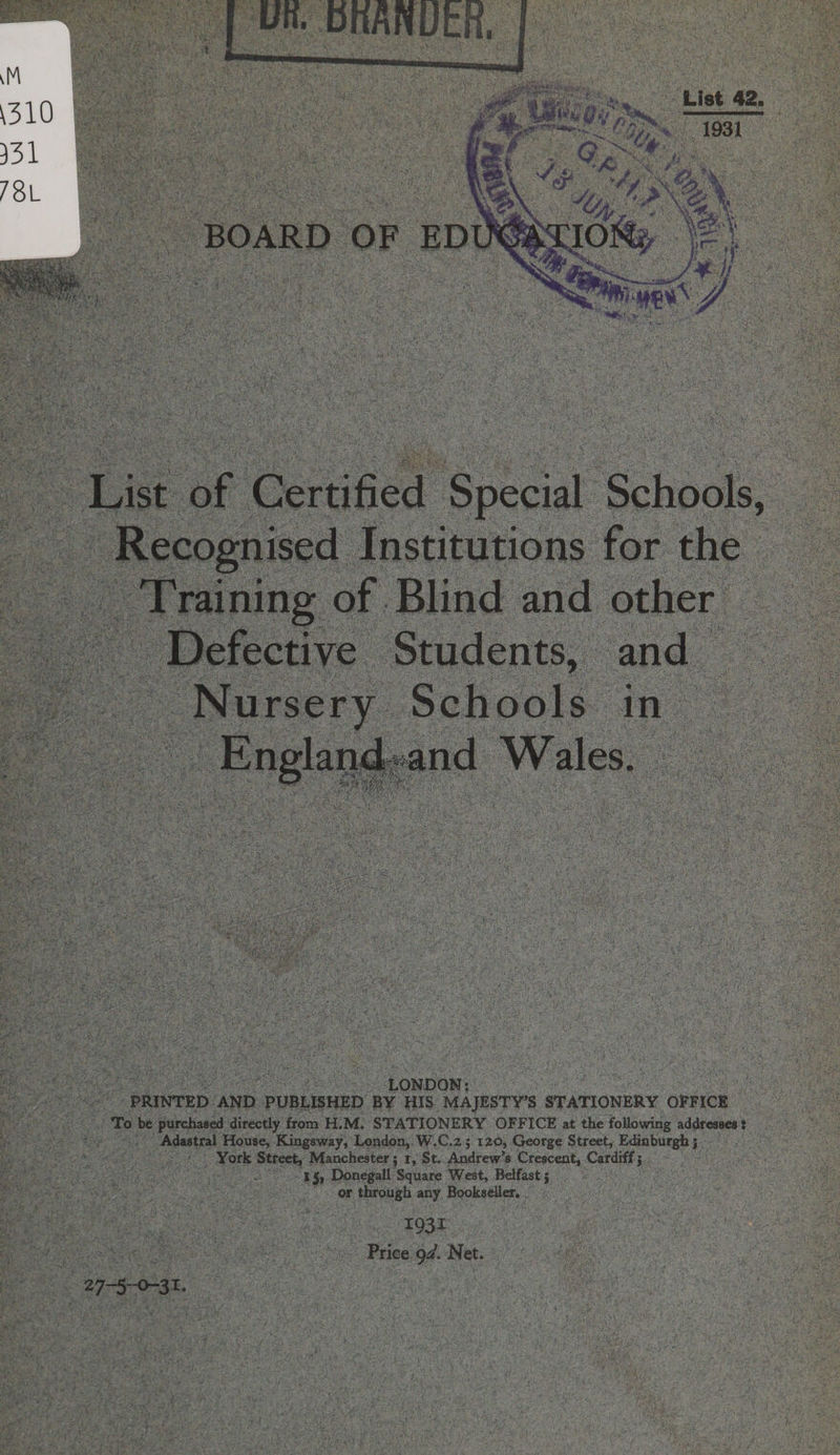 MA ‘STATIONERY OFFICE at te loi addreses + 2 Month r, St . Andrew's 