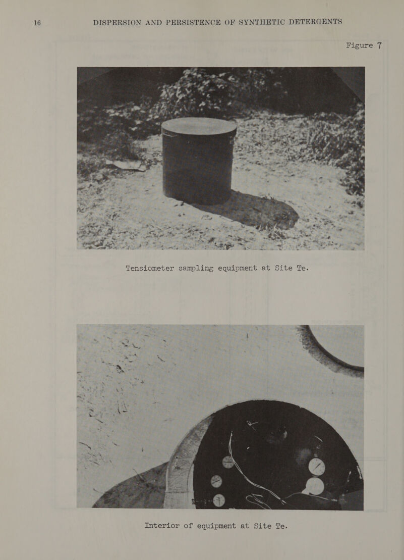 Tensiometer sampling equipment at Site Te. Figure 7  