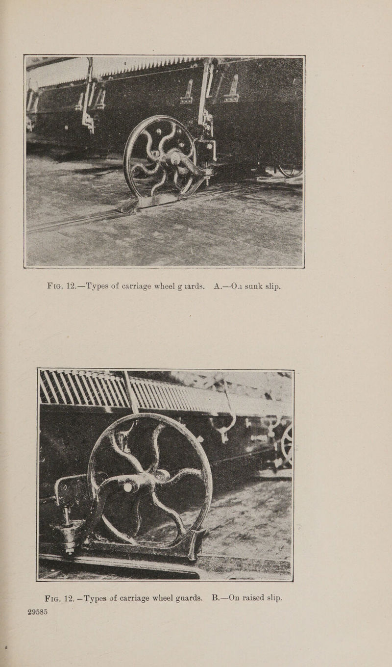  Fig. 12.—T ypes of carriage wheel giards. A.—-Oa sunk slip. 