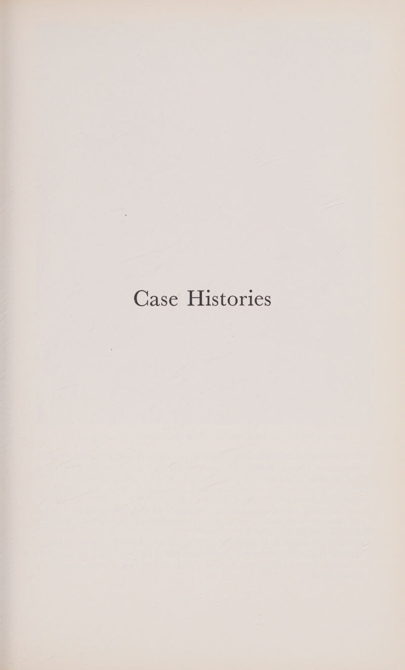 Case Histories