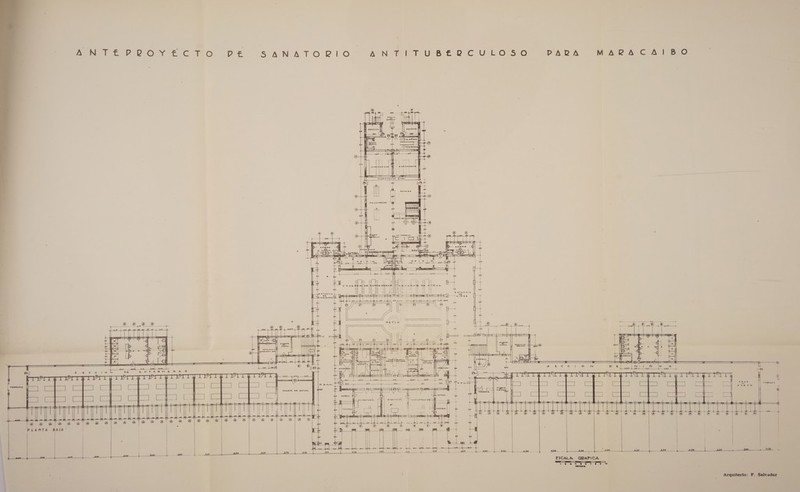 NONE DLOYtCTO DE SANATORIO ANTITUBERCULOS0 PALA MAPA    E ll carammmias                  NA pa              os Wim la               o._6e 50 _ 43 LO7s EPA o ML E E ot E a . 1 E AÑ  10 4B) 4 6) Des. *— E ia O) 0 - OL e         «di PAN PATA o 0,  157 Me         Es E a ho a (Pa cias ' y                  CUARTO DE ESTAR                      po a rabo! oro eS aa + - ESE o af ¡0 0 0 |  PLANTA cl         | | | 4 | | | | | | A A A —4-—488 550 O A A ESCALA GRAFICA RR A A AECA CA PROA weraon         e | | ee Arquitecto: F. Salvador