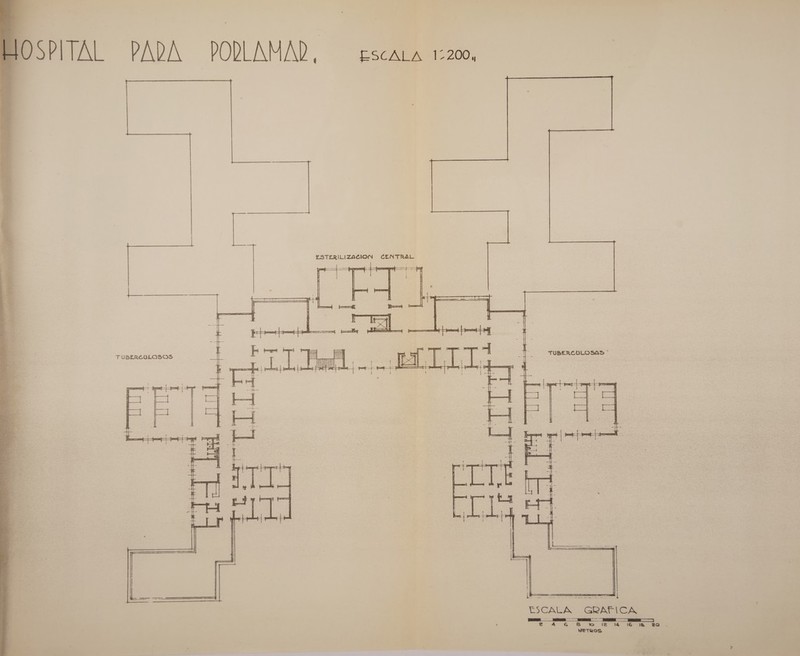 PADA POPLAMAD, - ESCALA 12200, ESTERILIZACION CENTRAL TUBERCOLOSOS    TUBERCOLOSAS ' ” pa E — 0 a ' l A A Á ESCALA GRAFICA a E o METROS 