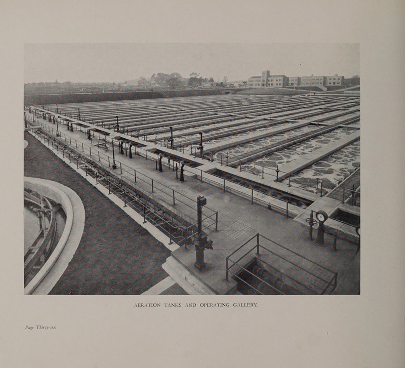  AERATION ‘TANKS, AND OPERATING GALLERY. Page Thirty-six !