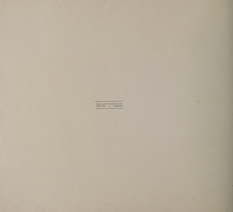 KING AND HUTCHINGS, PRINTERS “~e 