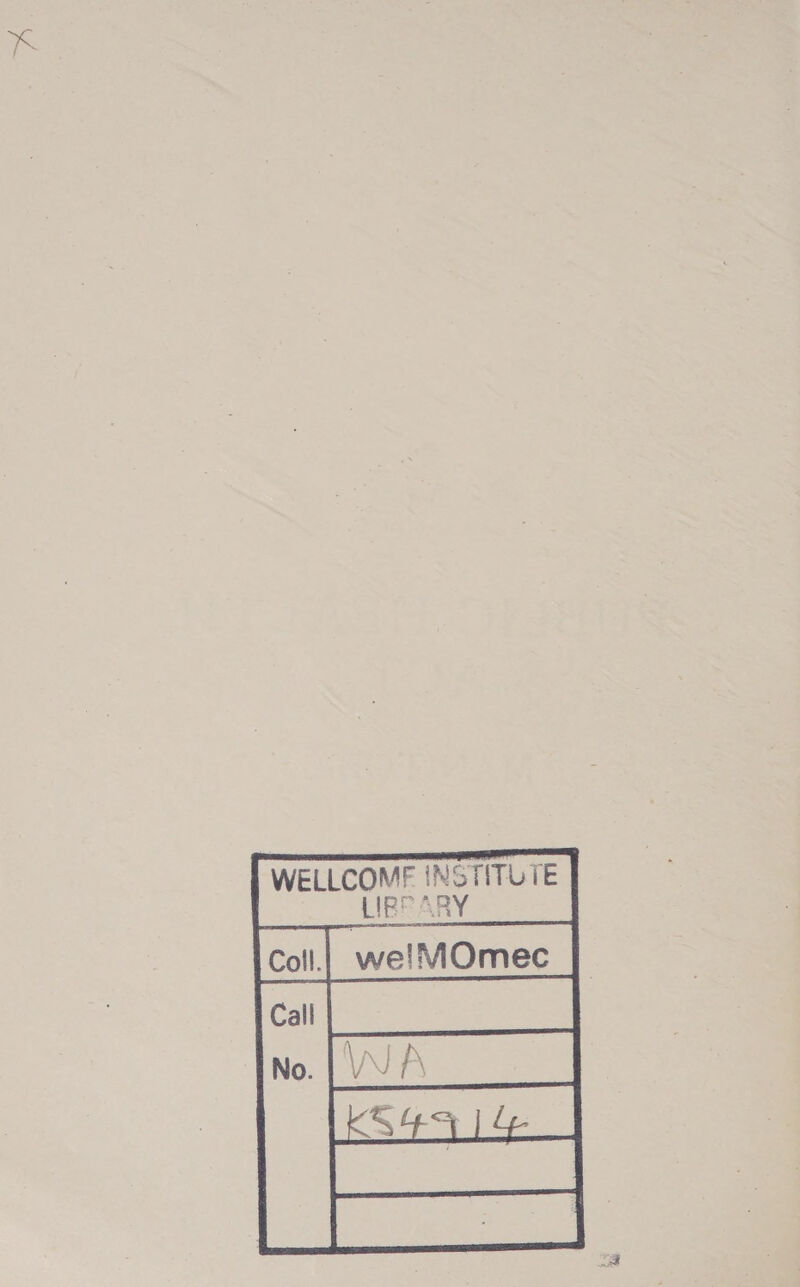  WELLCOME INSTITUTE LIBRARY