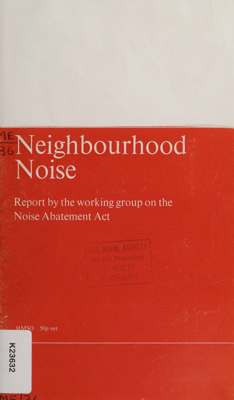  i INCotanlerelttveterere Noise | Report by the working group on the Noise Abatement Act 