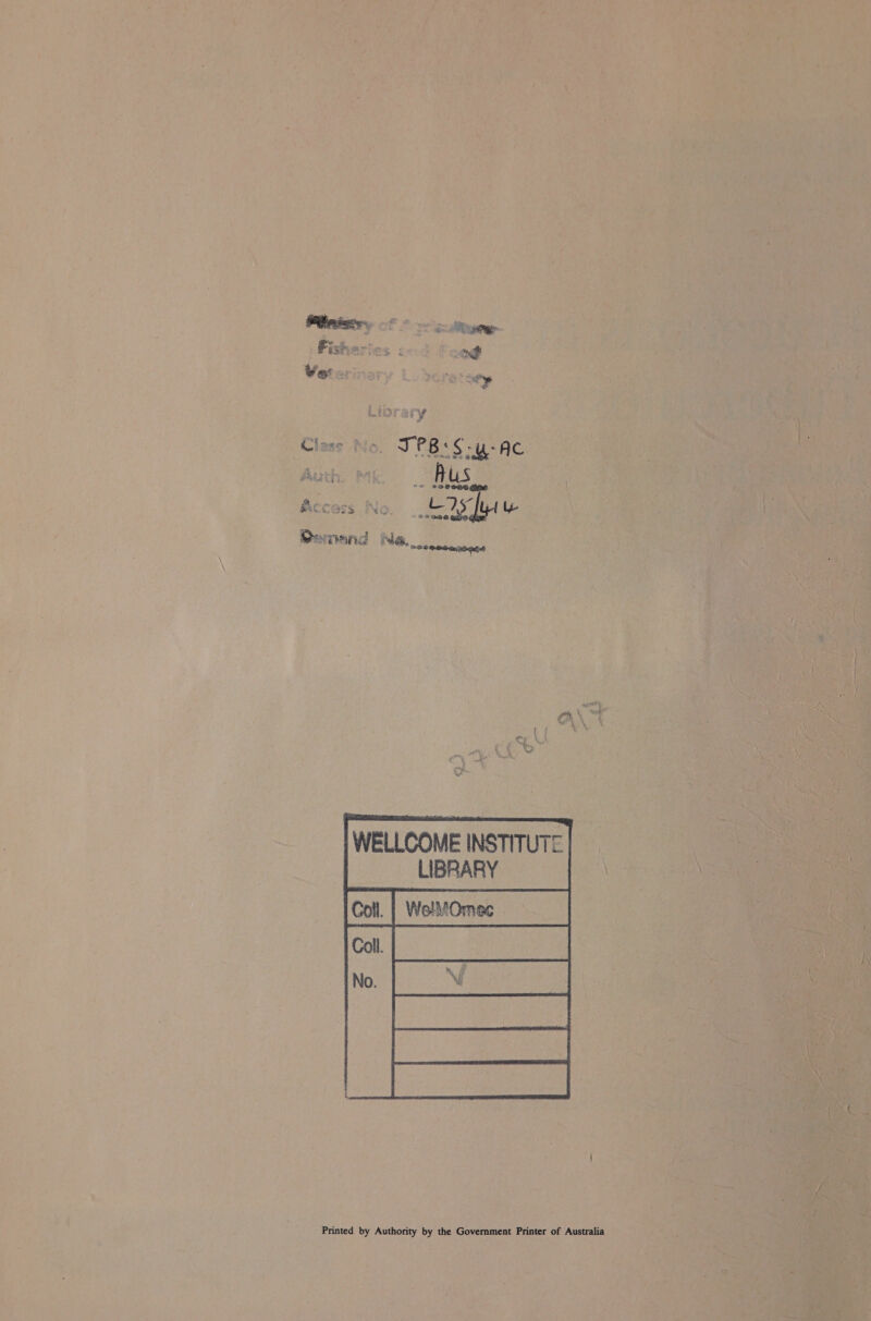Wer : be na By ey Class No. TPB: S-y-AC oO oO RER Gam Ac C@ss Fea LS [y { ie Seomand Na. 28 Matias neal a  Printed by Authority by the Government Printer of Australia