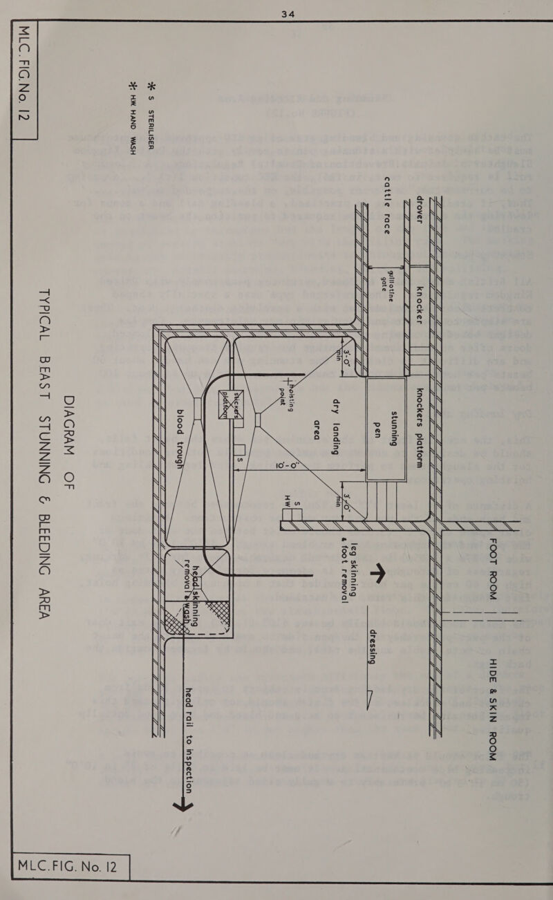 MACE  drover | knocker || | knockers platform Cea TEE ELL LE stunning maze: pen cattle race  OL A Al PR LA, Wilf “Am SE EEG ES ME EE PV DK, N Koo  dt dressing ct leg skinning dry landing  a ay, SSE SSS bh Ns WS, ACN NAN   if | MK  SEG head rail to inspection SSE NEE blood troug | Ln EL AL A A Ml hf A I AD. LOD | fF | [PA LOG LED LT S| GE SEED | EID EEE EG) SEP ED DGS BG | GET VIE FS MEL VE FV EEN INS 36 S STERILISER 36 HW. HAND WASH DIAGRAM OF TYPICAL BEAST STUNNING &amp; BLEEDING AREA 