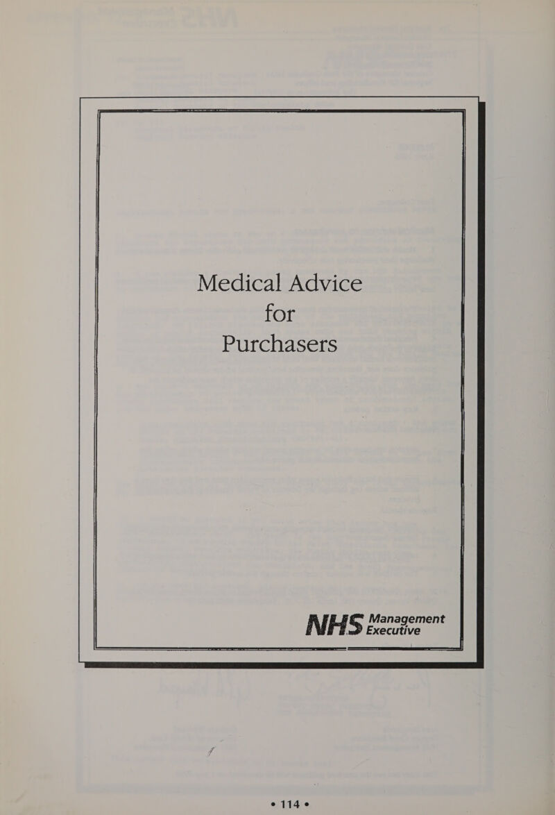 Medical Advice for Purchasers 