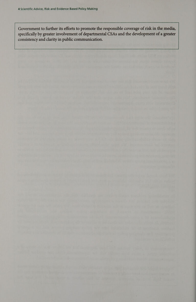 consistency and clarity in public communication. 