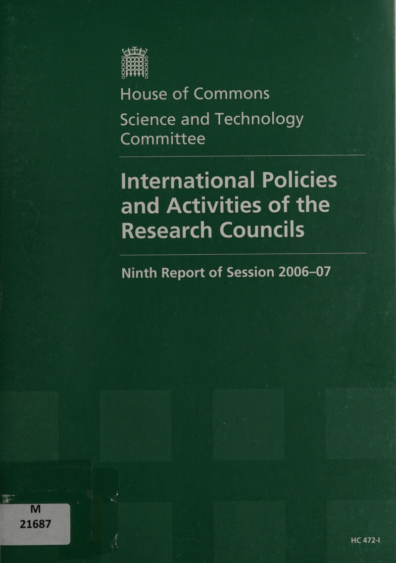 S TelULX-Meolim @elaalsalelars SYallalecmr- lave mm Krol alarelrere ys Committee Tancclaarenecelatclmmeliiatsc late -AVeahina (=e) ma dal= Y-vye¥e] gq am @elelalal ts  Ninth Report of Session 2006-07     HC 472-1