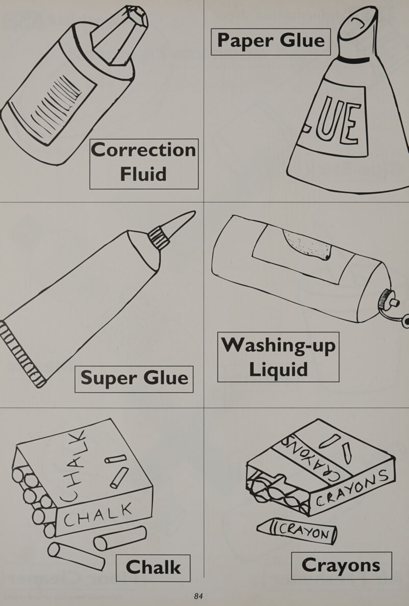  Washing-up Liquid   Correction Fluid     