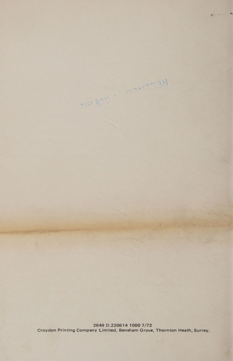 2649 D.220614 1000 7/72 Croydon Printing Company Limited, Bensham Grove,