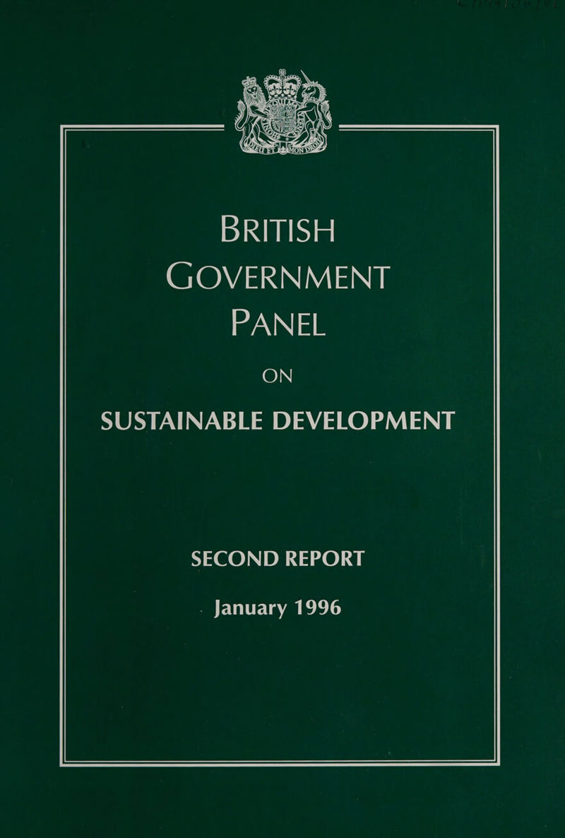  BRITISH GTO VENI INGE PANEL ON SUSTAINABLE DEVELOPMENT SECOND REPORT me rlilerla‘ae bebels