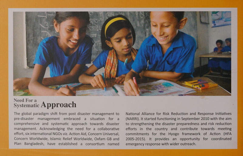 Need For a Systematic Approach The global paradigm shift from post disaster management to pre-disaster management embraced a situation for a comprehensive and systematic approach towards disaster management. Acknowledging the need for a collaborative effort, six international NGOs viz. Action Aid, Concern Universal, Concern Worldwide, Islamic Relief Worldwide, Oxfam GB and Plan Bangladesh, have established a consortium named