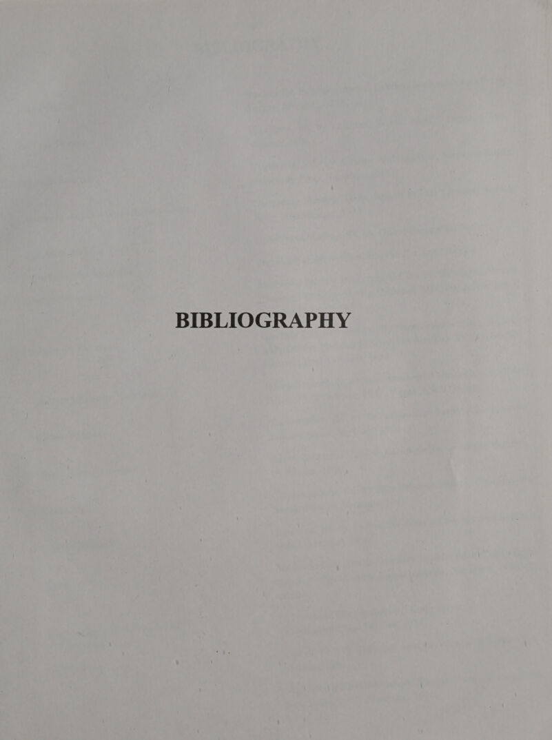 BIBLIOGRAPHY