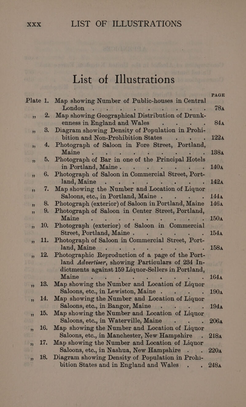 List of Illustrations Map showing Number of Public-houses in Central London Map showing Gaderarihion! iairilntion of Drunk- enness in England and Wales ; Diagram showing Density of Population in Deohi, bition and Non-Prohibition States Photograph of Saloon in Fore Street, Portland, Maine ‘ Photograph of Bar in one cof the Principal Hotels in Portland, Maine. Photograph ue Saloon in Chania Sires, Port- land, Maine Map showing the Nomber and Location of Liqnor Saloons, etc., in Portland, Maine . Photograph (axtérior) of Saloon in Portland, Maine Photograph of Saloon in Center Street, Bartlaod, Maine Photograph (exterior) of ‘Saloon in Commercial Street, Portland, Maine . ‘ Phiterack of Saloon in Goramnaghial Street, Pere land, Maine . Piotonrenhia Bagandcutits Arte a ae of the Yeu. land Advertiser, showing Particulars of 234 In- dictments against 159 Liquor-Sellers in Portland, Maine , Map showing the Number ard Toontiay ‘os hee Saloons, etc., in Lewiston, Maine . P Map showing Aves Number and Location of ‘ti Saloons, etc., in Bangor, Maine ; Map showing the Number and Location of Tinnas Saloons, etc,, in Waterville, Maine Map showing the Number and Location of Linnon Saloons, etc., in Manchester, New Hampshire Map showing the Number and Location of Liquor Saloons, etc., in Nashua, New Hampshire Diagram showing Density of Population in Prohi- bition States and in Englandand Wales .. PAGE 784 84a 1224 1384 1404 1424 Lada 1464 1504 1544 1584 1644 1904 1944 2064 2184 2204 248a